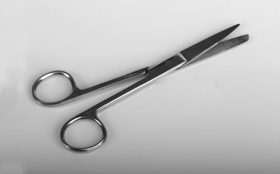 OPERATING DISSECTING DRESSING SCISSORS SHARP BLUNT 6.5" STRAIGHT STAINLESS STEEL