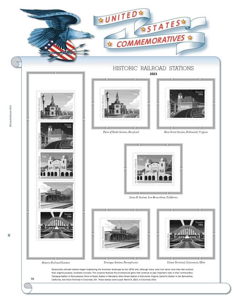 2023 U.S. Commemorative Singles COMPLETE Supplement (White Ace Alternative)