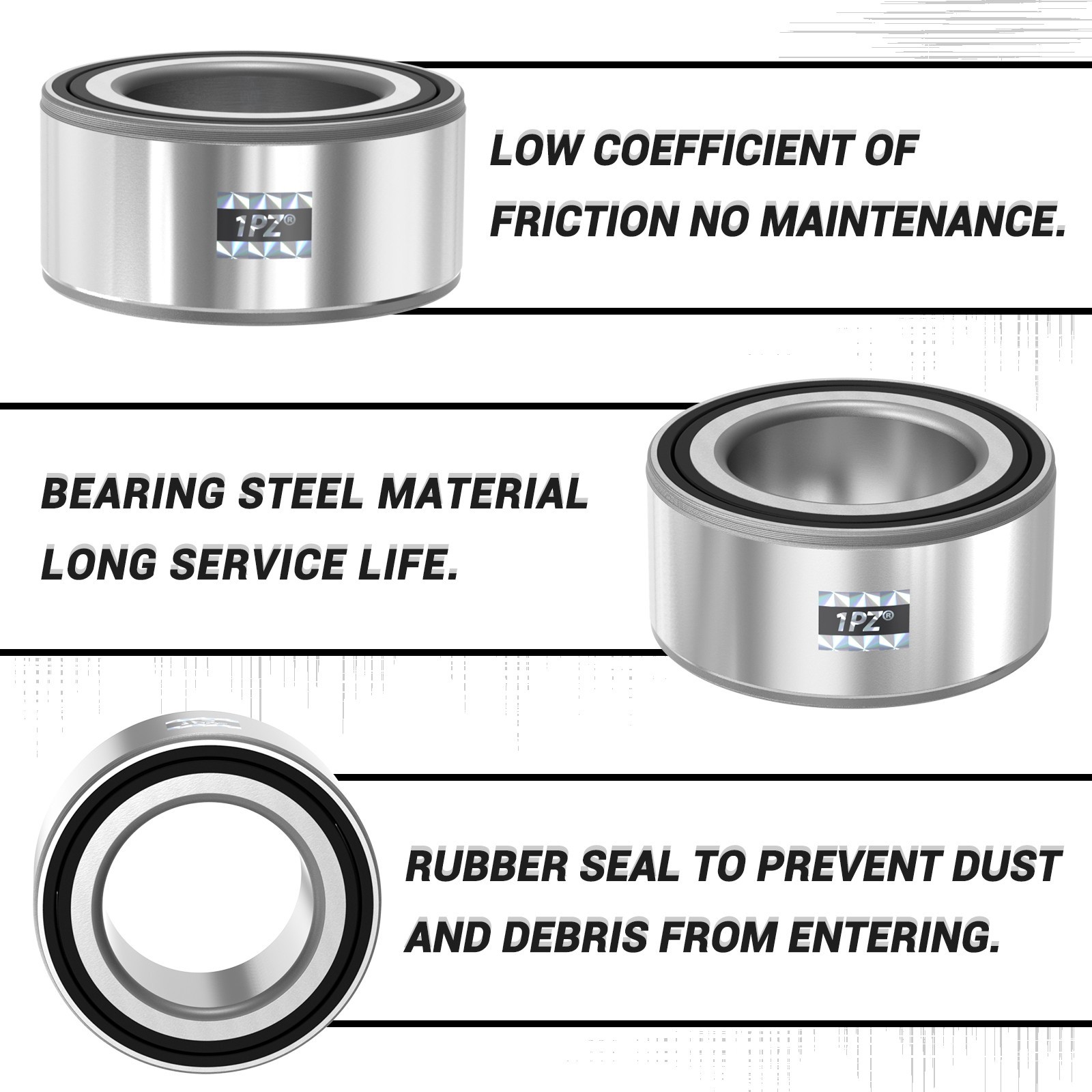 4x Front & Rear Wheel Bearings For Polaris RZR 900 1000 XP S Turbo OEM 3514699