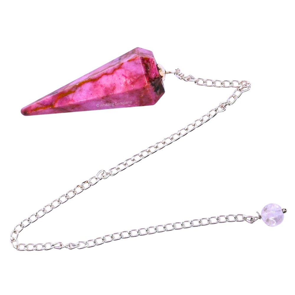 Cobalt Calcite Dowsing Crystal Pendulum
