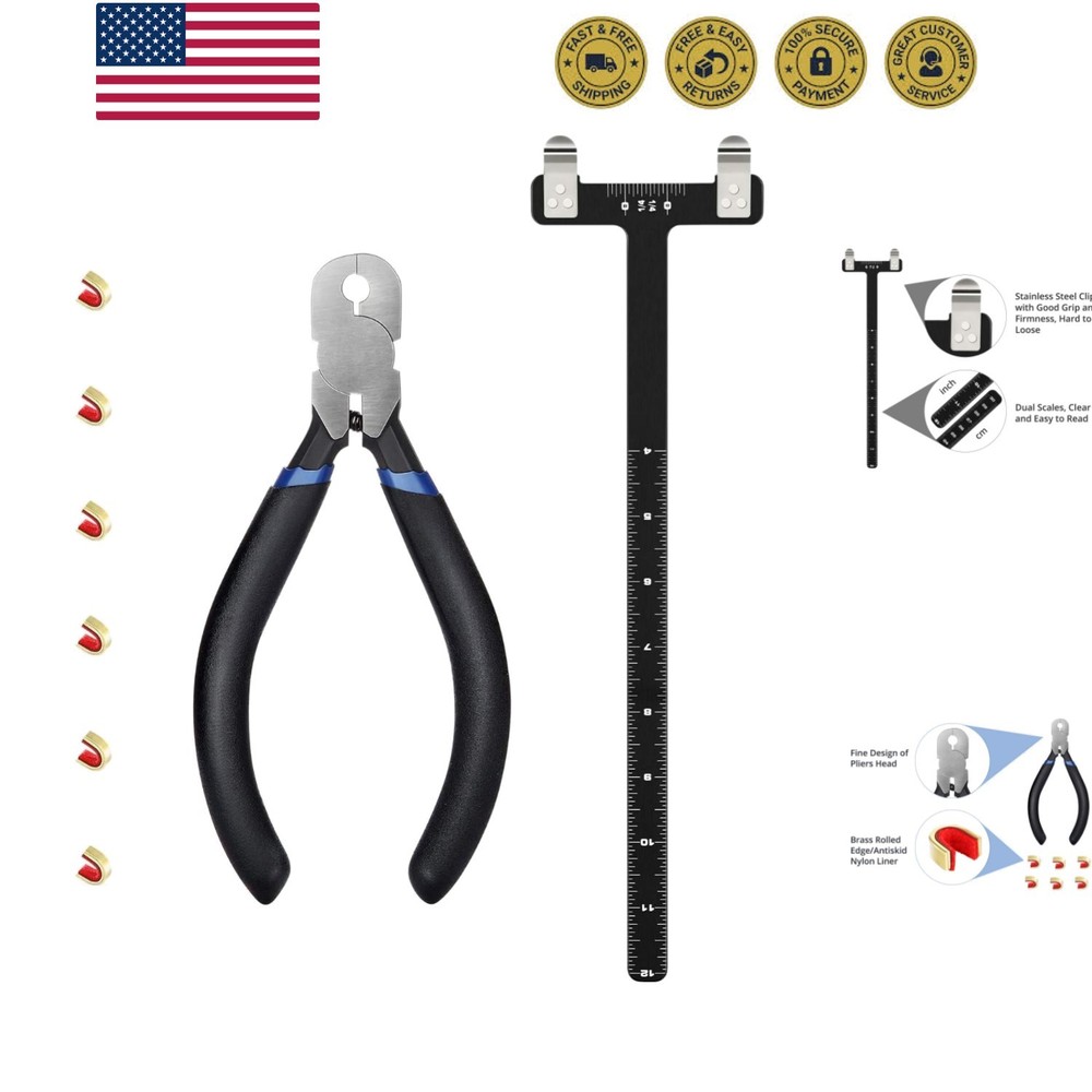 Bow String Nocking Points Pliers Strings Knock Set T Shape Bow Square Ruler N...