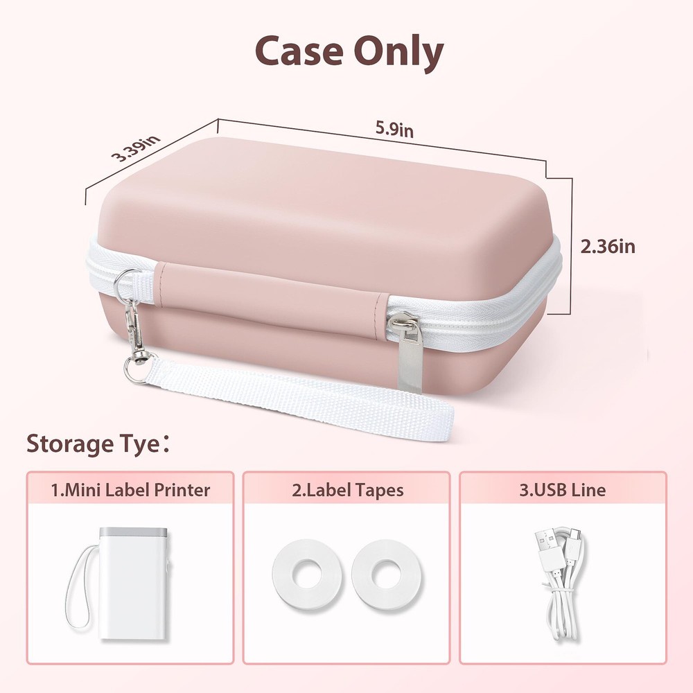 Labels Printer Case Compatible P21 Label Maker, Compatible with Most Mini Label