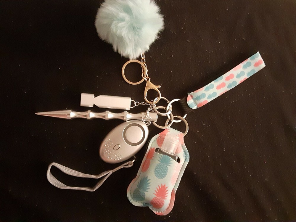 self defense key chain multi color
