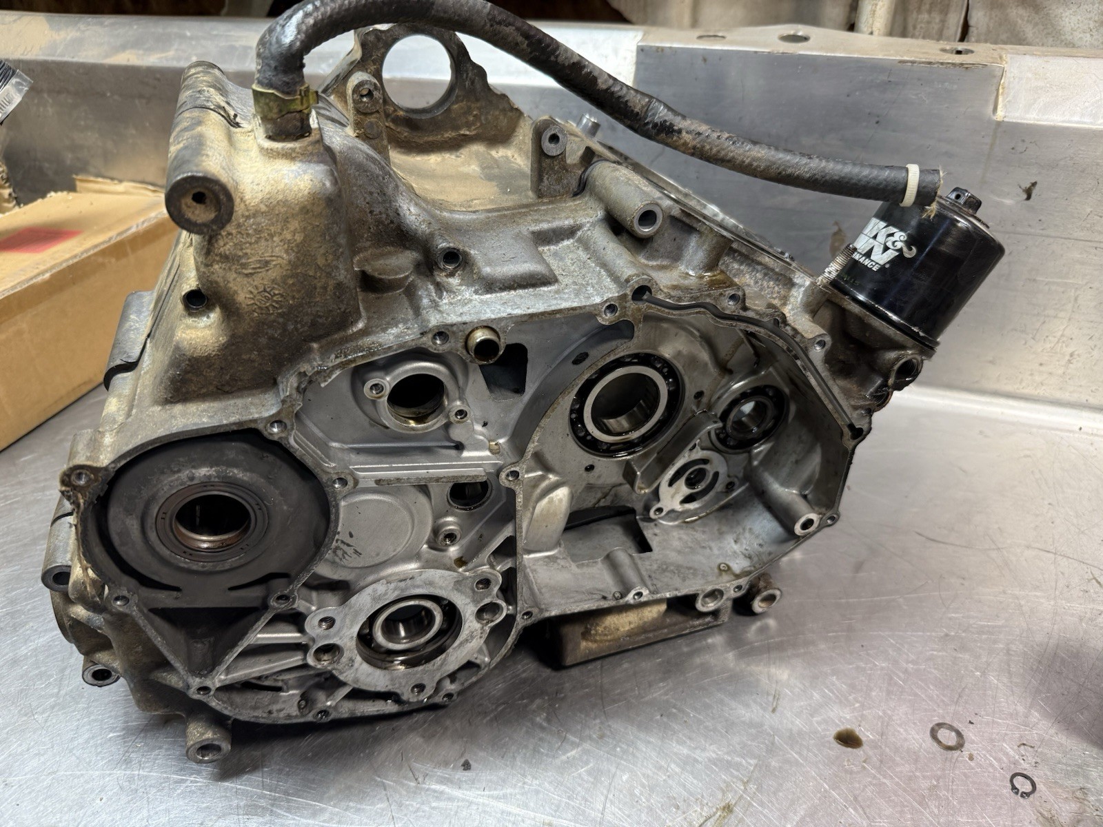 07 Arctic Cat 650 H1 OEM Engine Crankcase Motor Crank Cases Prowler XT 2006-2009