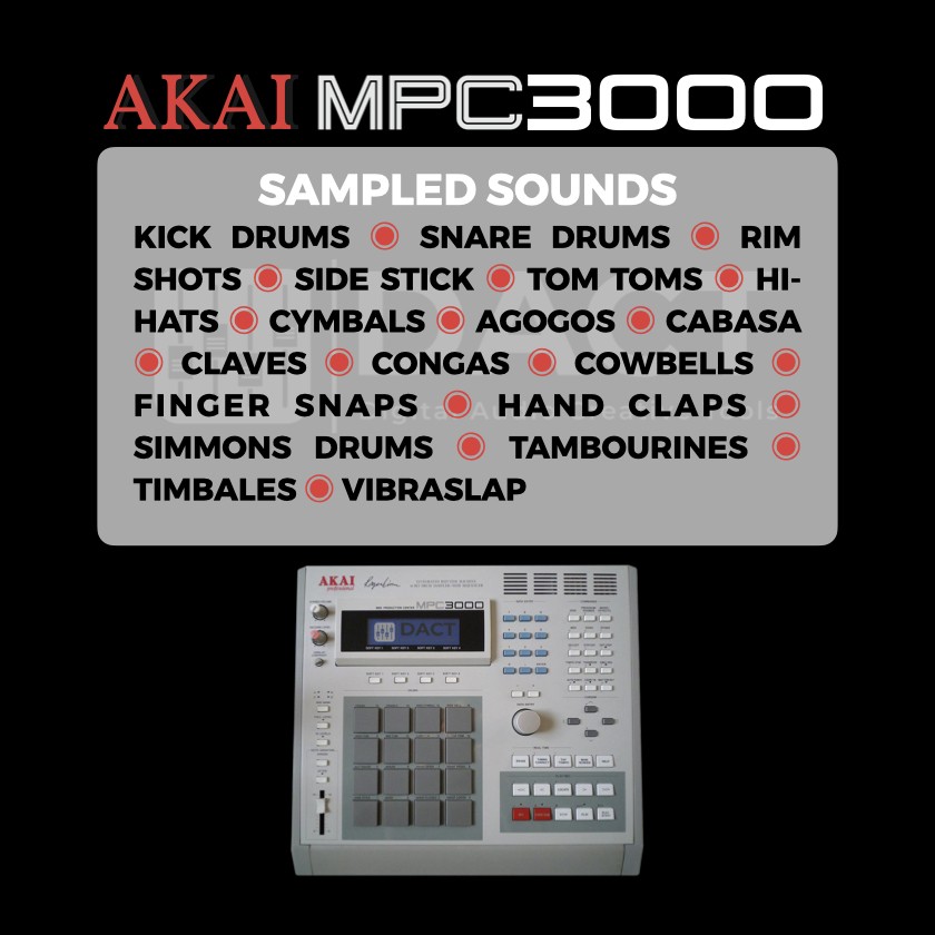 Akai MPC3000 Sample Library (1,500 Samples) - Instant Access