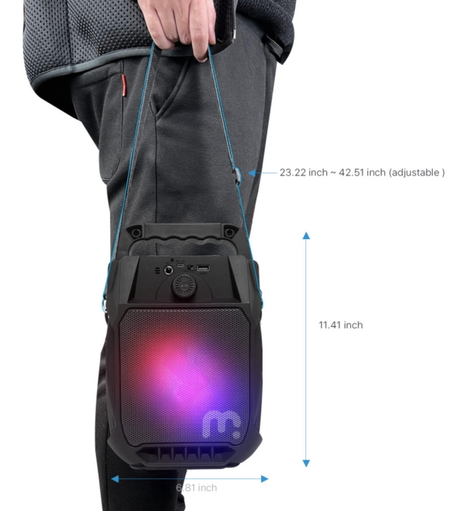 Portable LED Bluetooth Speaker - Mybat Pro Nova