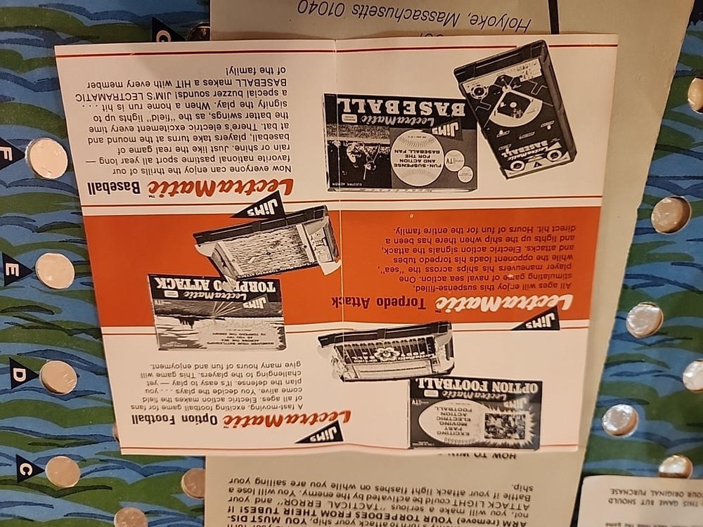 JIM'S LECTRAMATIC TORPEDO ATTACK MODEL 1600 C. 1970 complete