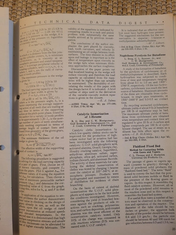 Rare Army Air Forces technical data Digest August 1945.