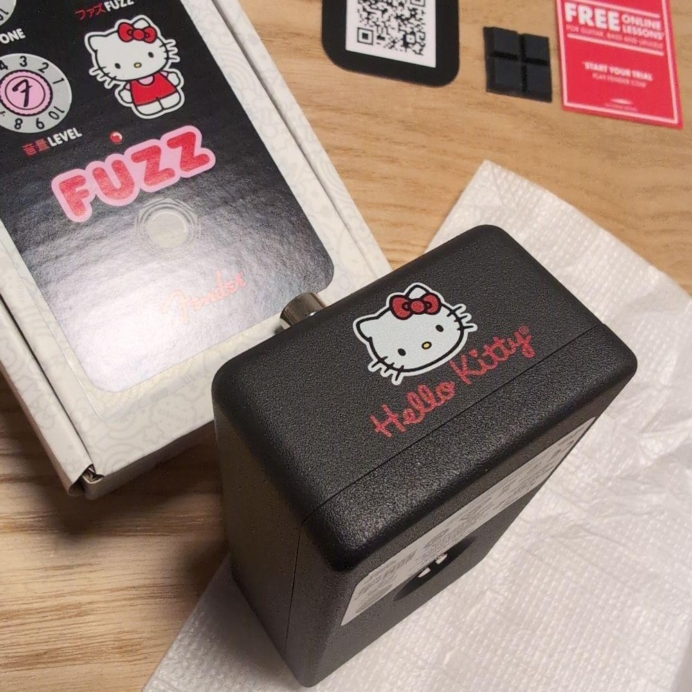 Fender Hello Kitty Fuzz Effector Black Kitty◆