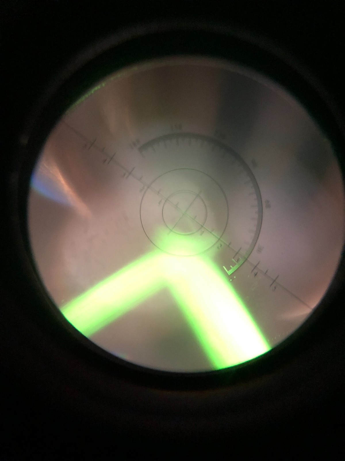 Luxvision LM-190 Manual Lensmeter Lensmeter 40x 16-100mm Diameter Lens Green LED