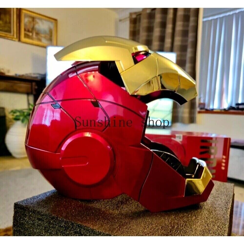 Autoking Iron Man MK5 Gold Electronic Helmet Mask with Voice Activation