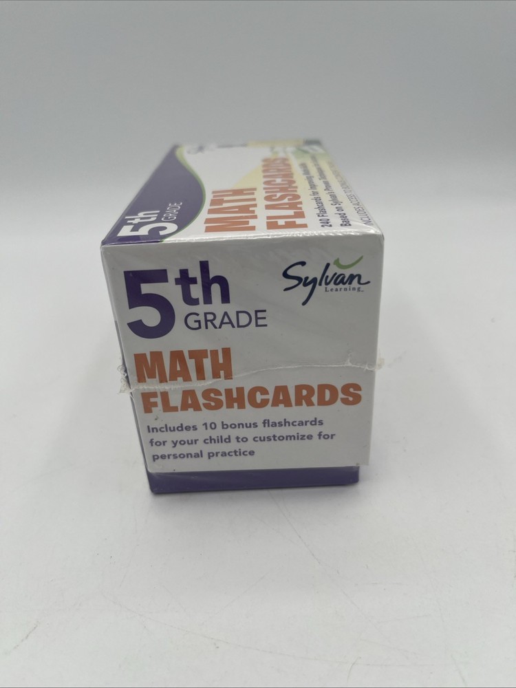 5th Grade Math Flashcards Sylvan Learning 240 Flashcards
