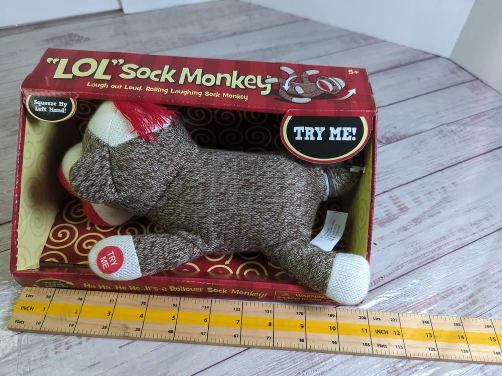 LOL Rolling Laughing Rollover Sock Monkey Westminster