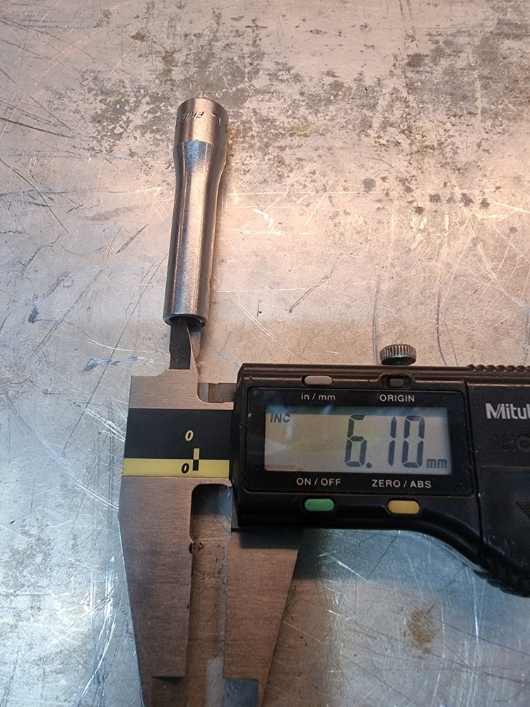 1/4" socket 6 mm Facom - 50mm long