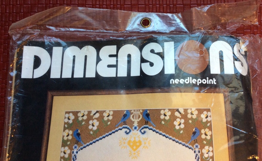 Dimensions Needlepoint 2110 Good Family Sampler 1979
