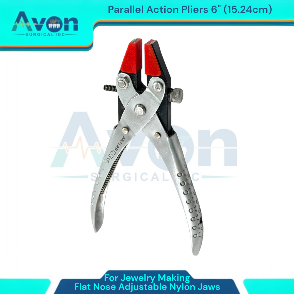 Parallel Action Pliers with Adjustable Nylon Jaws + Smooth Chain Nose (2PK)