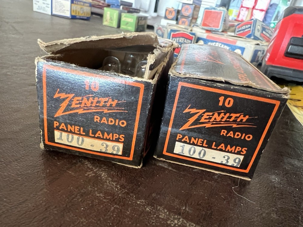 Vintage Zenith Panel Lamps Radio Light Bulbs