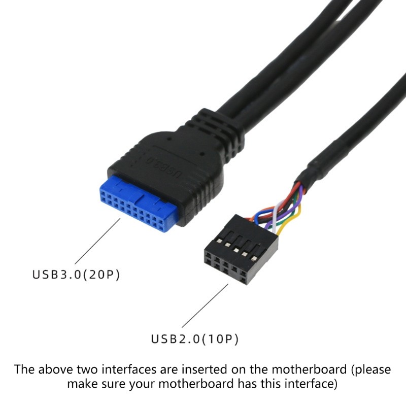 60cm Motherboard High Definition Double USB 3.0 Interface Extension Cable