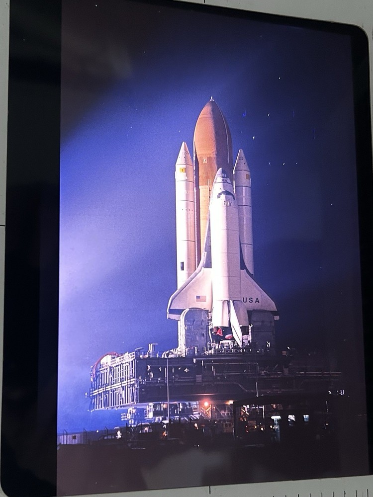 1982 NASA KSC Space Shuttle Columbia Crawler Transport Presentation Transparency