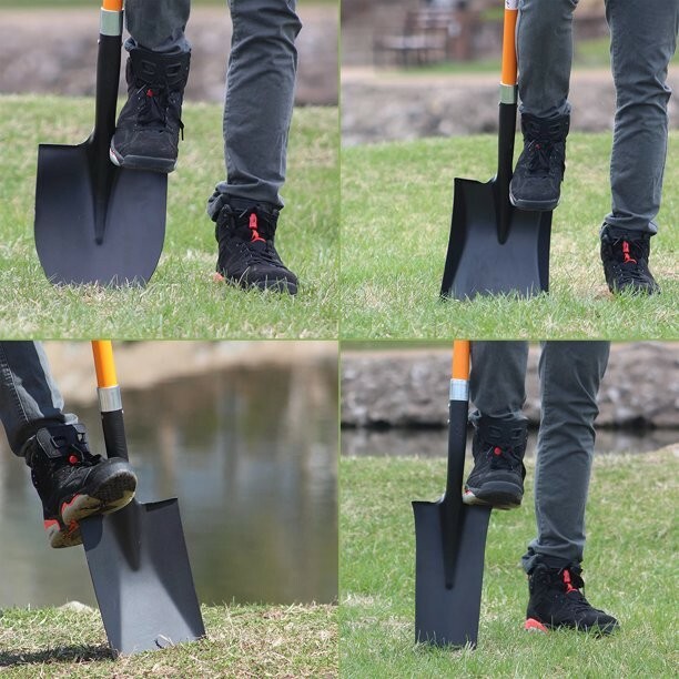 Ashmanonline Assorted Shovels – 41 Inches Long D Handle Grip, Shovels (4 Pcs)