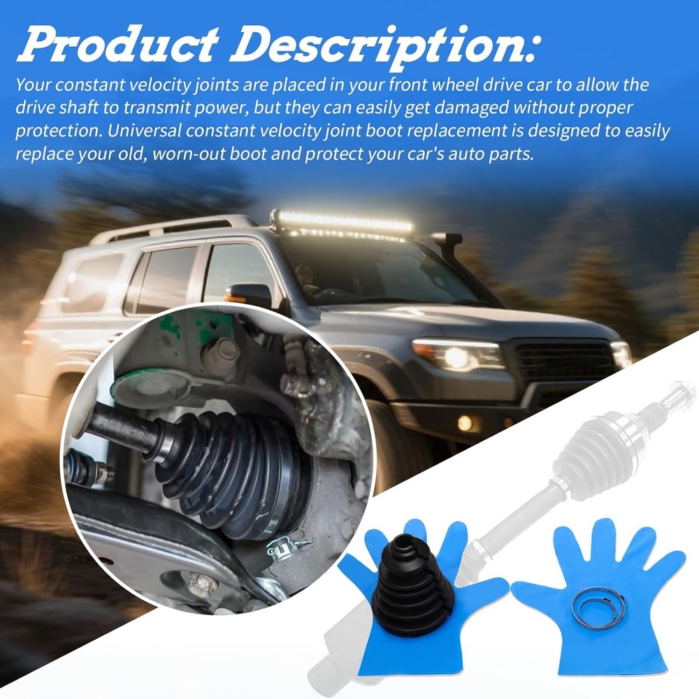 CVS18 Universal Split Constant Velocity Joint Gaiter Boot Replacement Car Parts