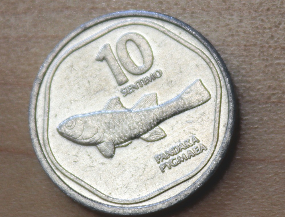 1987 Philippines 10 Sentimo Goby Fish