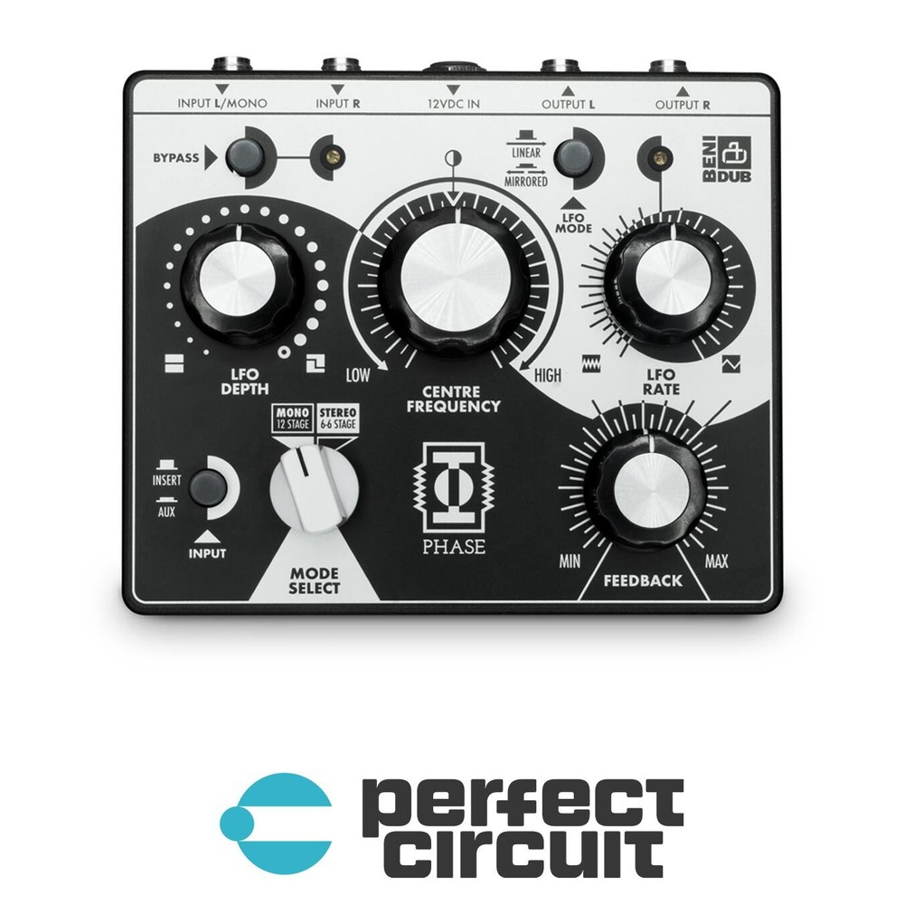 Benidub PHASE Desktop Optical Stereo Phaser EFFECTS - NEW - PERFECT CIRCUIT