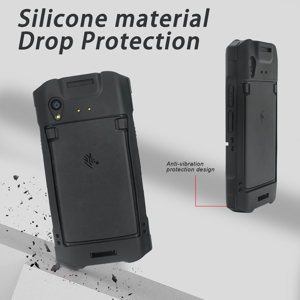 ⭐ Protective Case Rugged Boot for Zebra TC21 TC26 Barcode Scanner (Black) ⭐