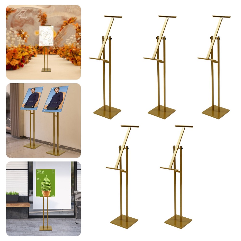 Poster Frame, 5 Pcs Poster Display Frame, Adjustable Floor Poster Frame