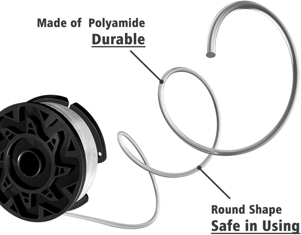 (3) Replacement for BLACK+DECKER AF-100-3ZP 30ft .065" String Trimmer Line Spool