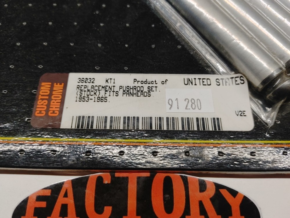 CUSTOM CHROME Stock Replacement Pushrod Kit 36032