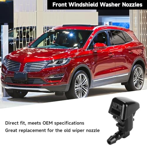 Front Windshield Washer Nozzles Single Hole Wiper Spray Washer Jet -