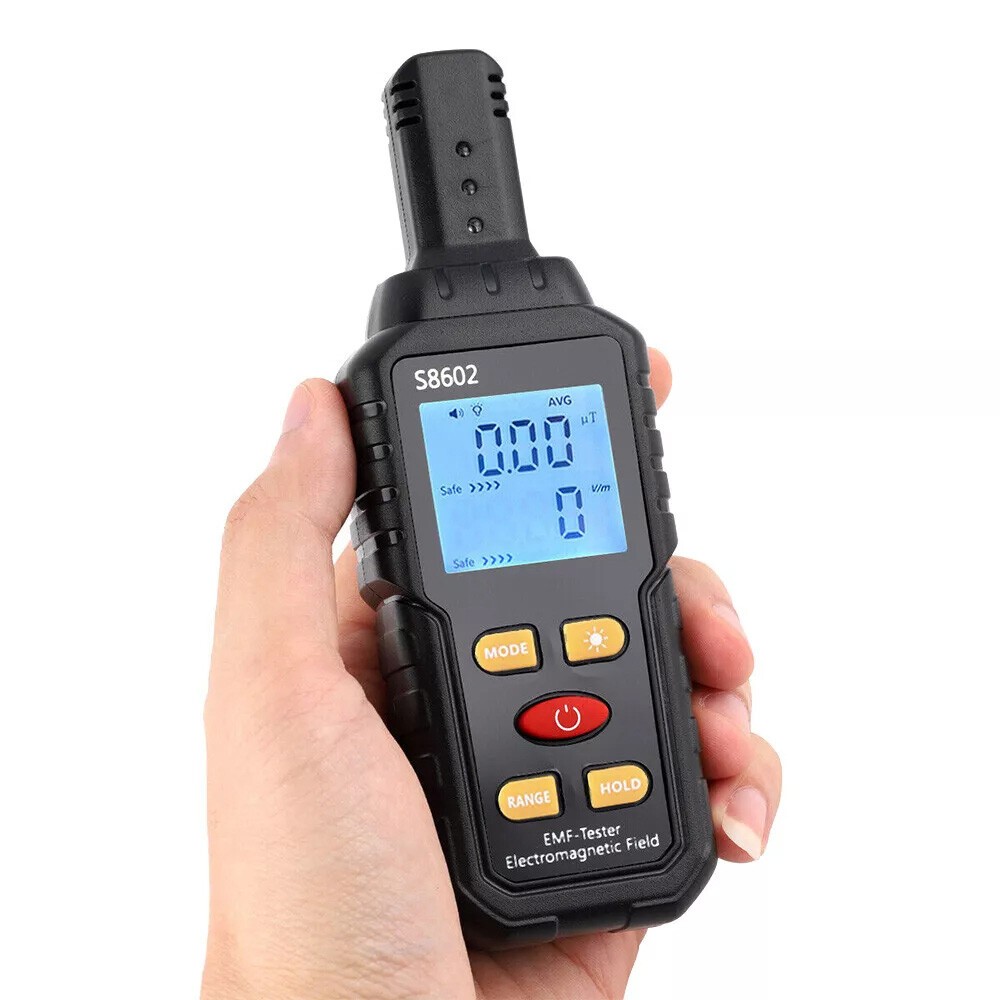 3 In 1 Temperature Electromagnetic Field Tester Digital Sensor Reader EMF Meter