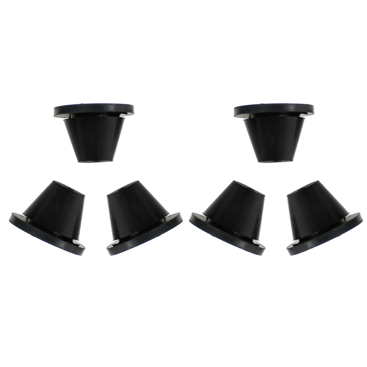 6x Rubber Side Cover Grommets Fits For Harley Touring Road King Glide 1996-2007