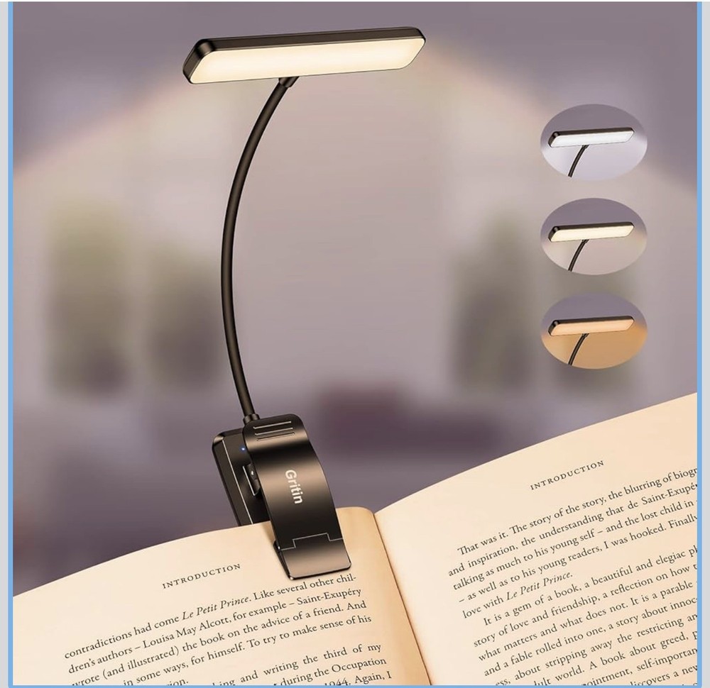 19 LED Rechargeable Book Light for Reading