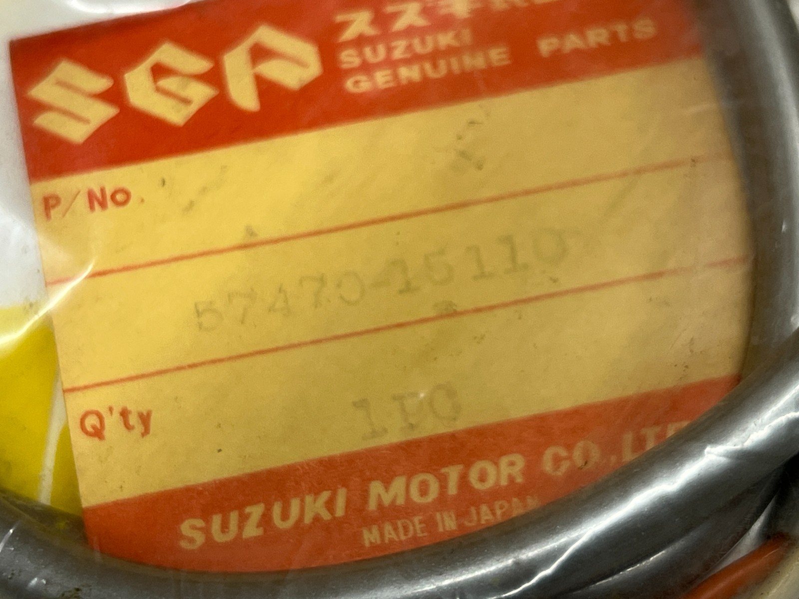 1971 1972 Suzuki T350 Brake Lever Wiring Harness 57470-15110 NOS