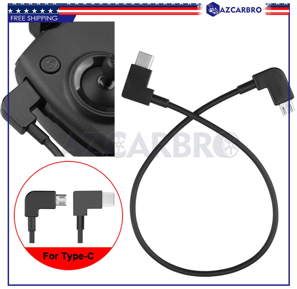 OTG Micro USB Type-C Cable Data Cord For DJI Mavic 2 Pro/Zoom Remote Controller