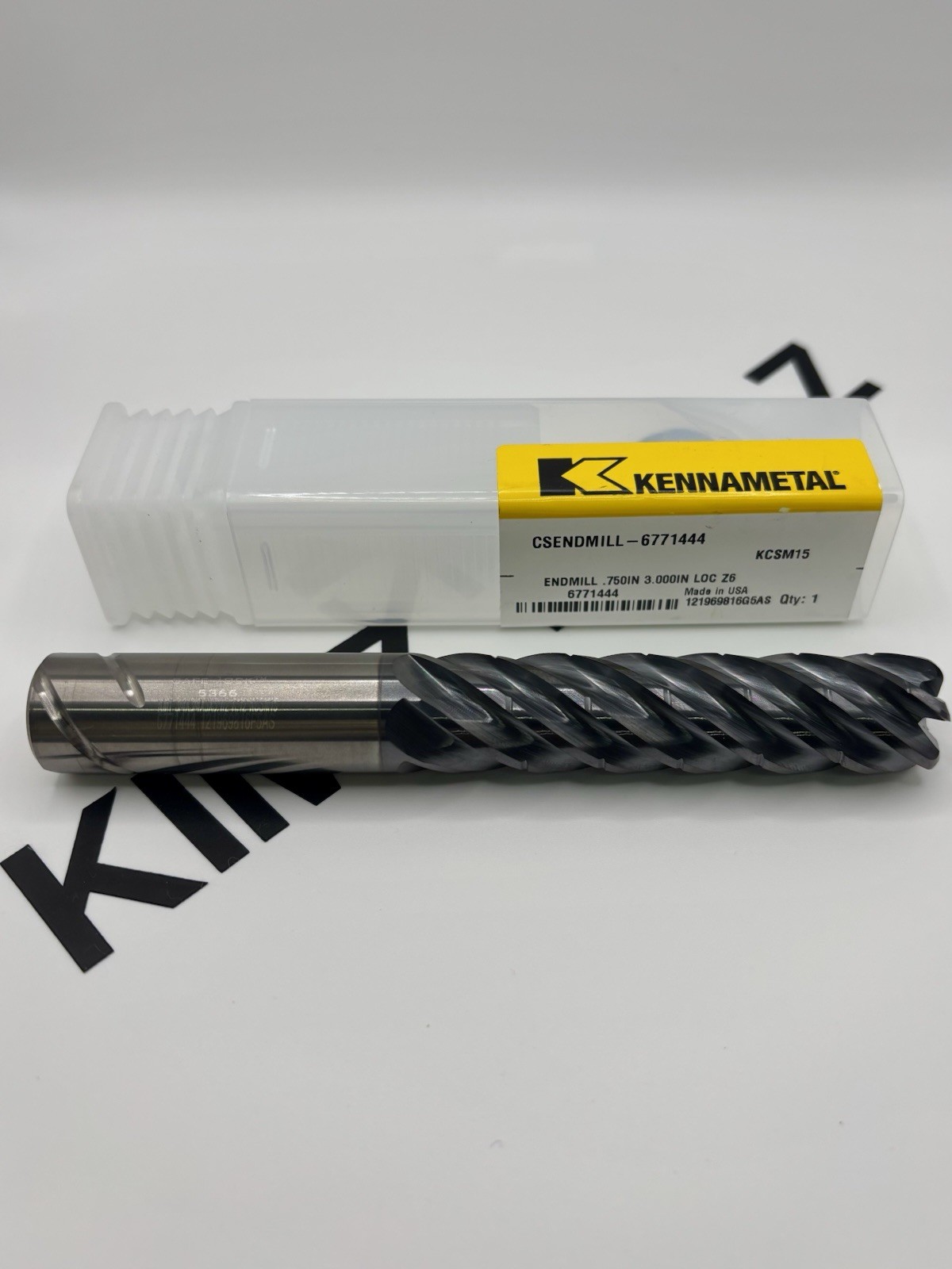 KENNAMETAL 6771444 CARBIDE 3/4x3/4x3x5 1/2 6F .120R CHIP BREAKER E/M FREE SHIPP.
