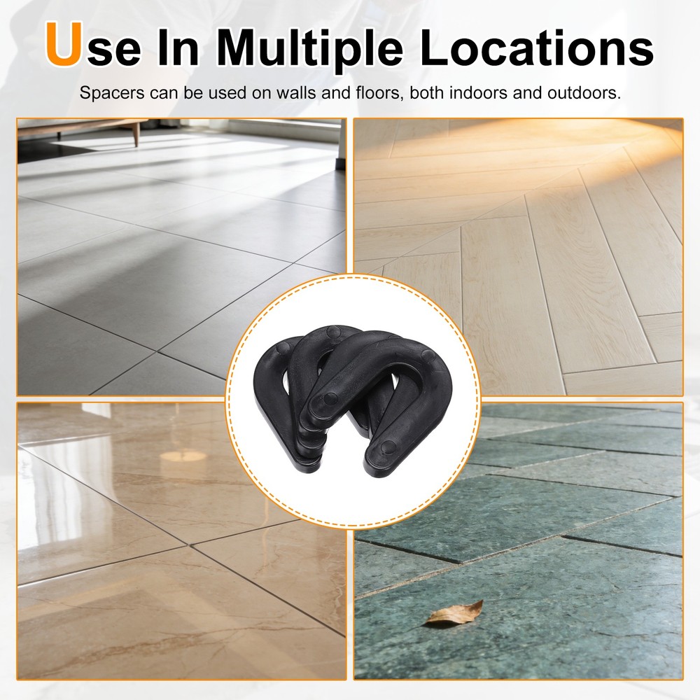 300 PCS Tile Leveling Spacers, 1/8" U Shape Tile Spacers Plastic Shims