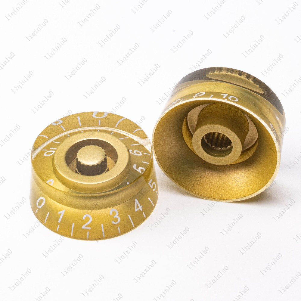 4 Pcs Amber LP Guitar Control Knobs Speed Dial Knobs for Les Paul SG Guitar