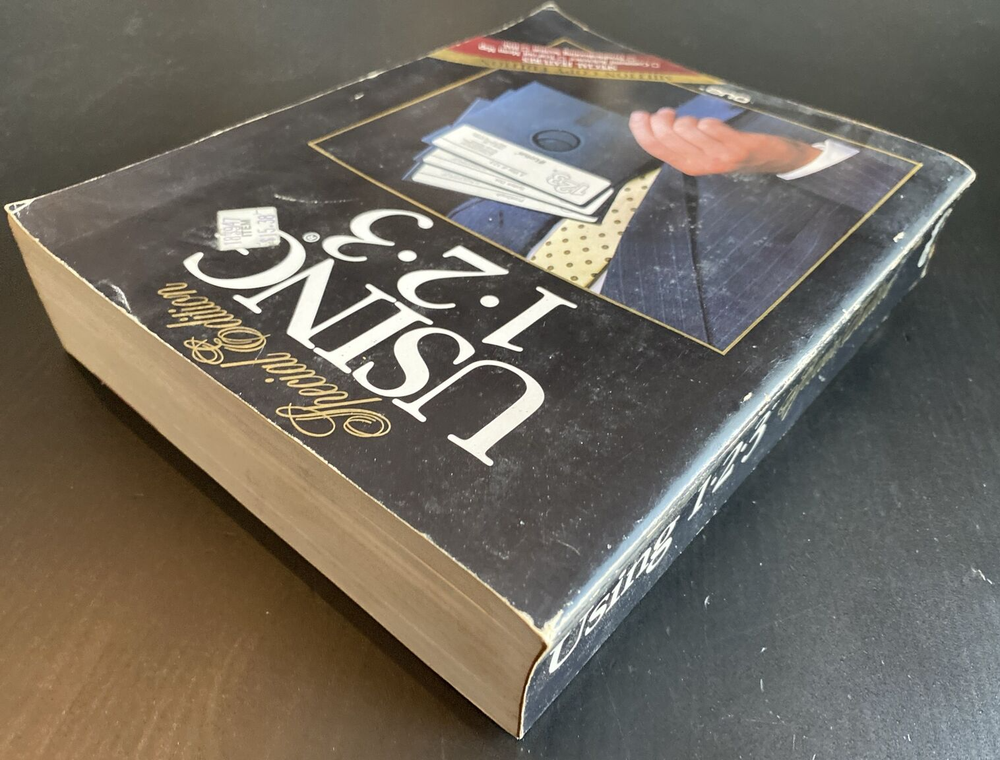 Vtg 1987 "USING 123 Special Edition" Spreadsht Manual Command Reference Card Que