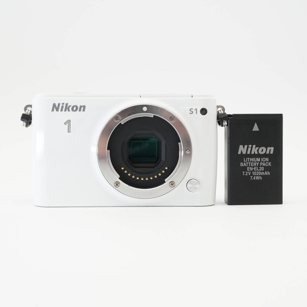Nikon 1 S1 White Mirrorless Camera #AA4875