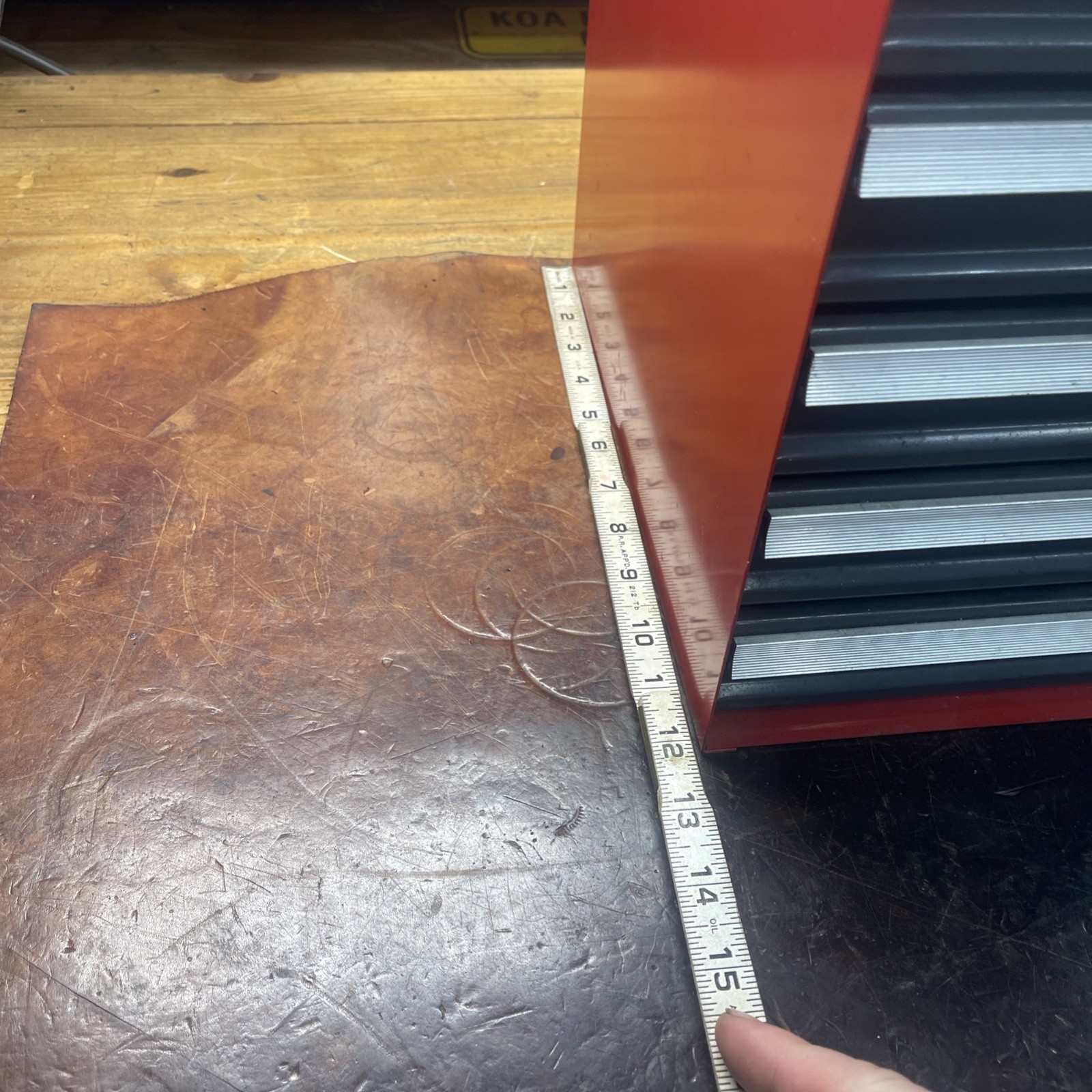 Vintage Sears Craftsman Hanging Side Tool Box - 706.652030 W/ Keys