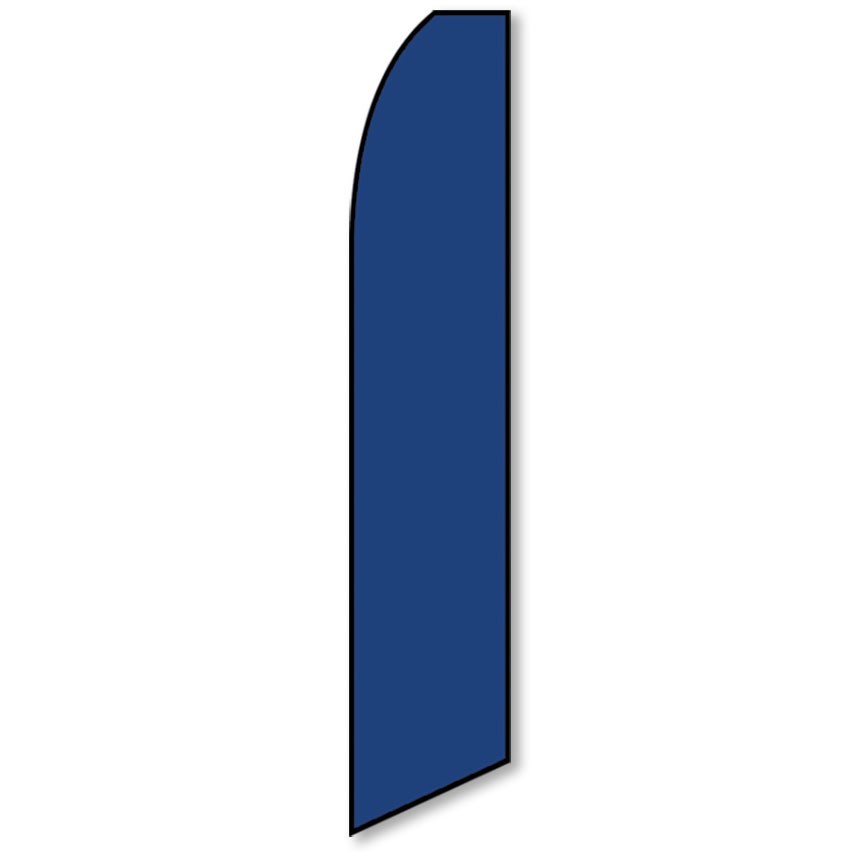 Visible Message Feather Flag – Single-Sided Polyester 2.5' x 11.5'