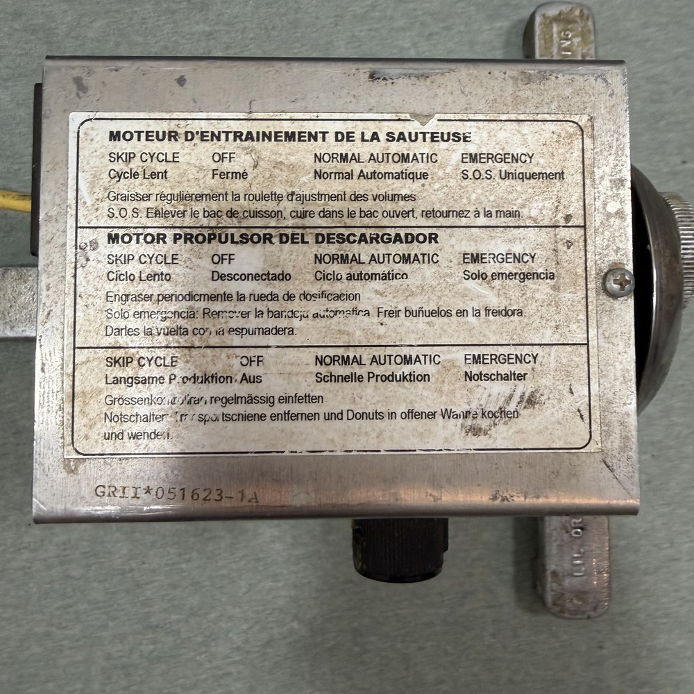 Lil Orbits SS2400 Hopper Drive Motor Replacement Mini Donut Machine Untested