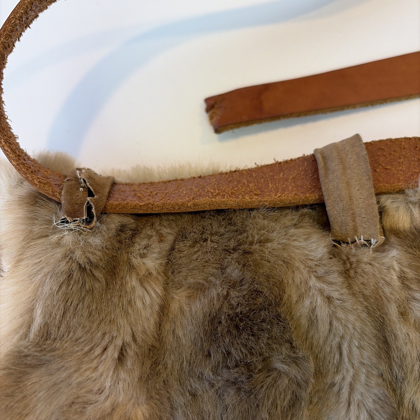 Renaissance Medieval Leather XXL Belt Fur/leatherPurse Stein Bag Handmade C Pics