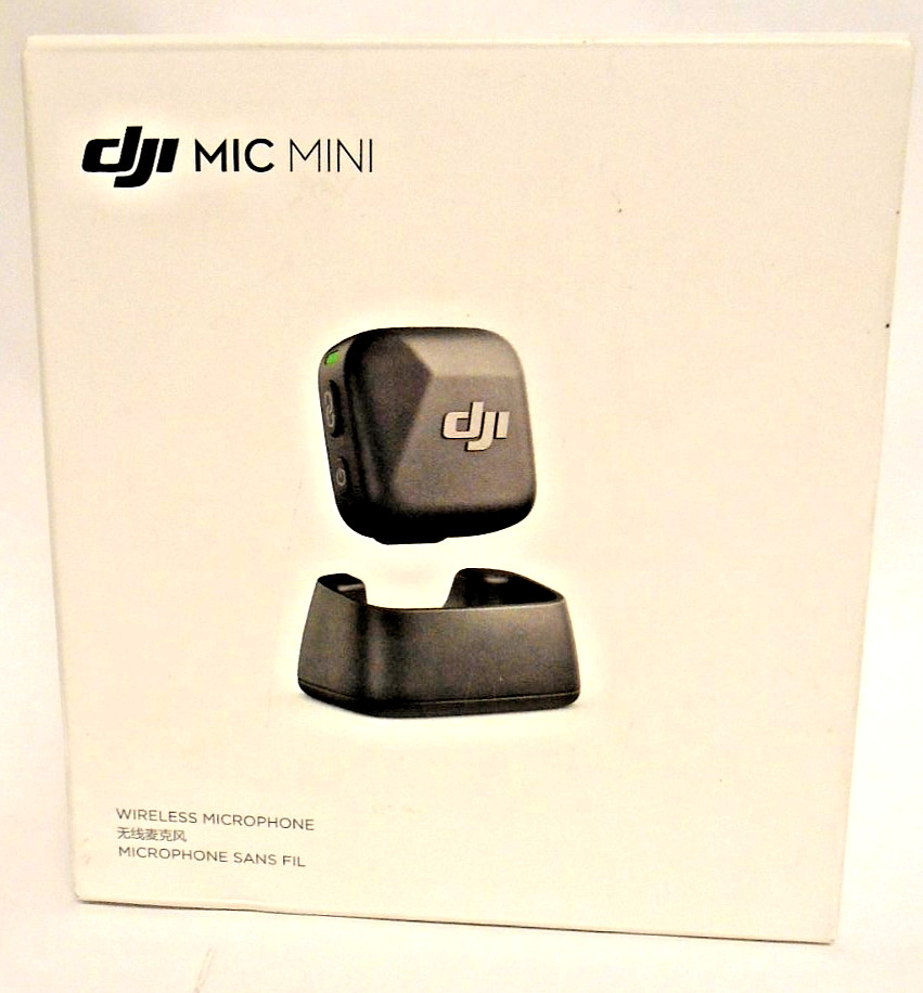 DJI Mic Mini Transmitter Wireless Lavalier Microphone Ultralight Black Free Ship