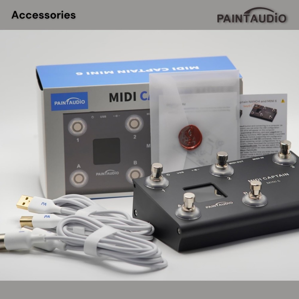 Paint Audio MIDI Captain MINI 6 Foot Controller Multi-Effects Keyboards Synth...