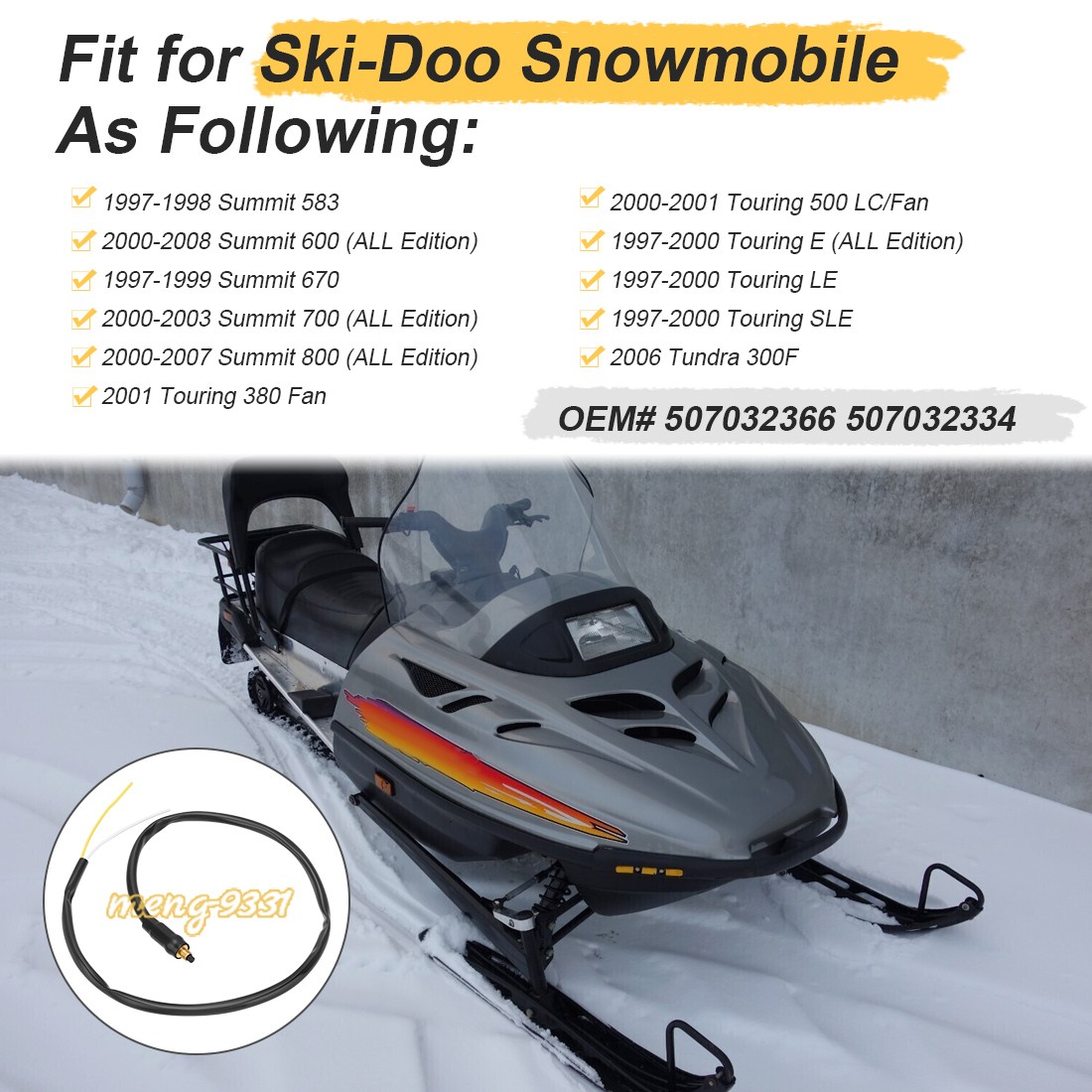 Brake Stoplight Micro Switch For Ski-Doo415030100, 507032334, 507032366