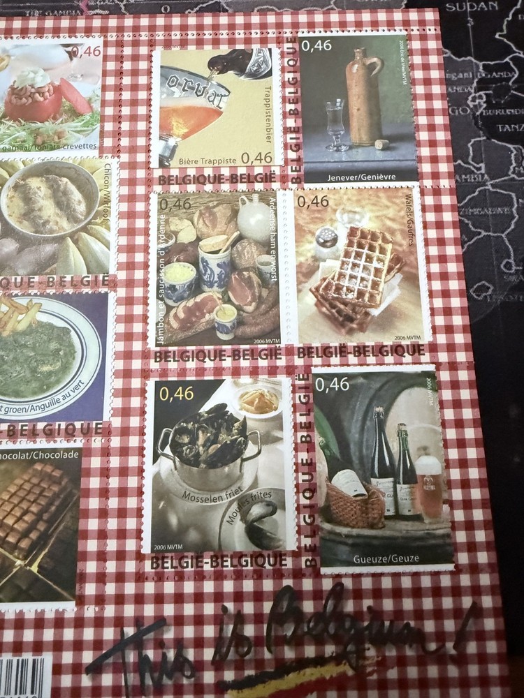 5 rare Belgiun post mini sheets